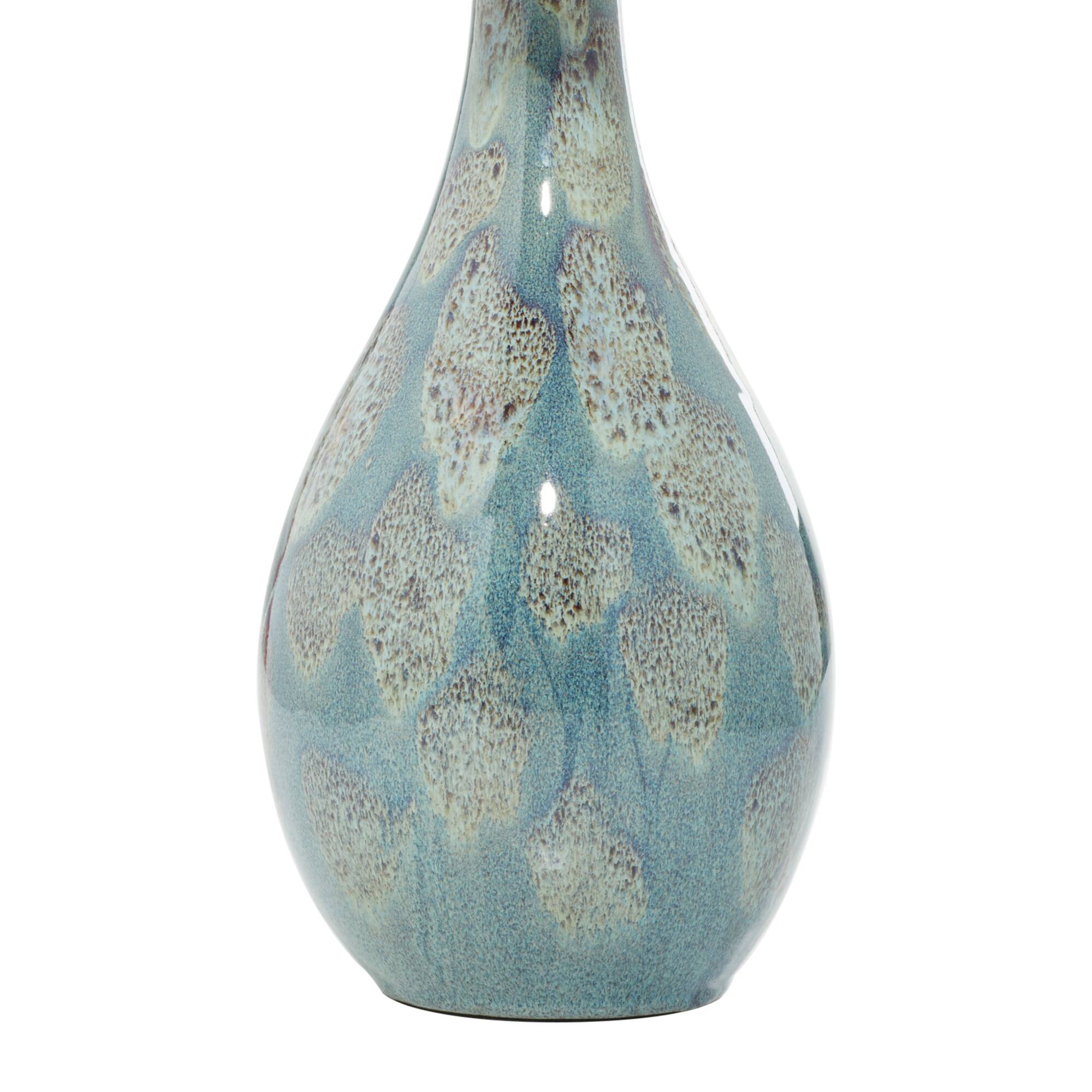 32" Turquoise Ceramic Coastal Table Lamp, 2ct.